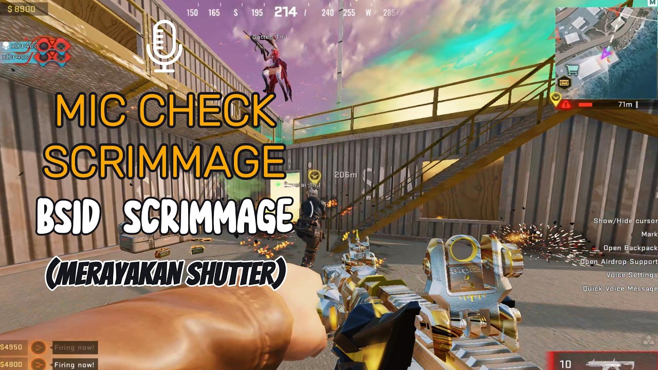 BLOOD STRIKE - MIC CHECK BSID SCRIMMAGE - MERAYAKAN SHUTTER