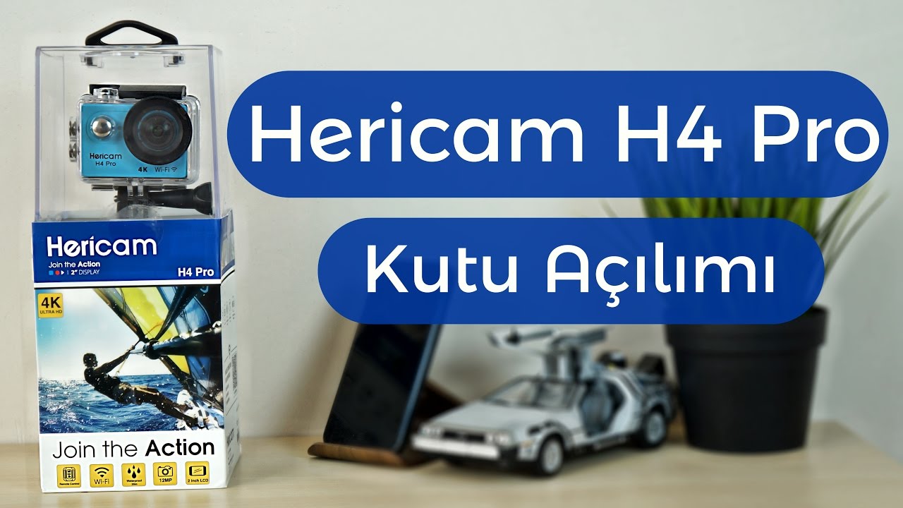 Hericam H4 Pro Aksiyon Kamerası Kutu A&ccedil;ılımı ve &Ouml;n incelemesi