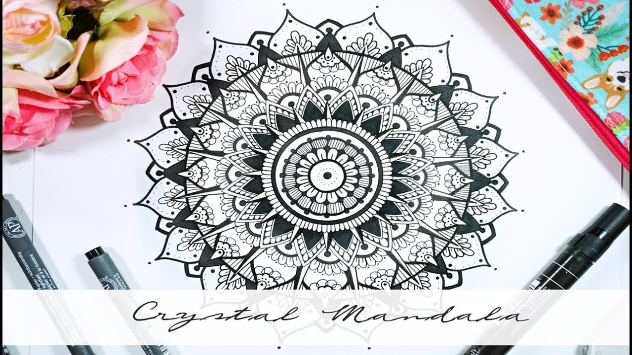Drawing A Beautiful Mandala | Tutorial For Beginners (Step by Step)