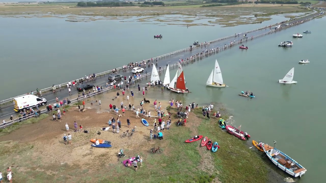Drone - from the Strood - West Mersea - Round the Island Race 13-8-25 4k