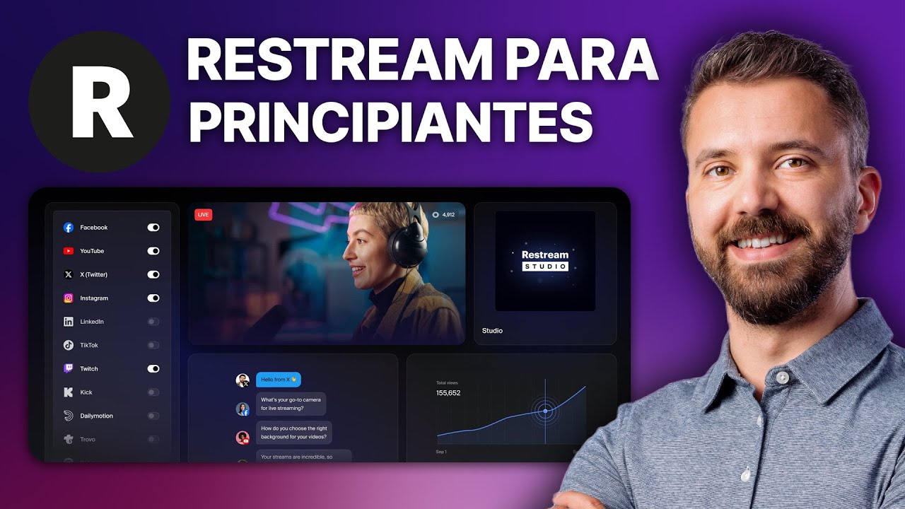 Tutorial de Restream para principiantes | C&oacute;mo usar Restream (2025)