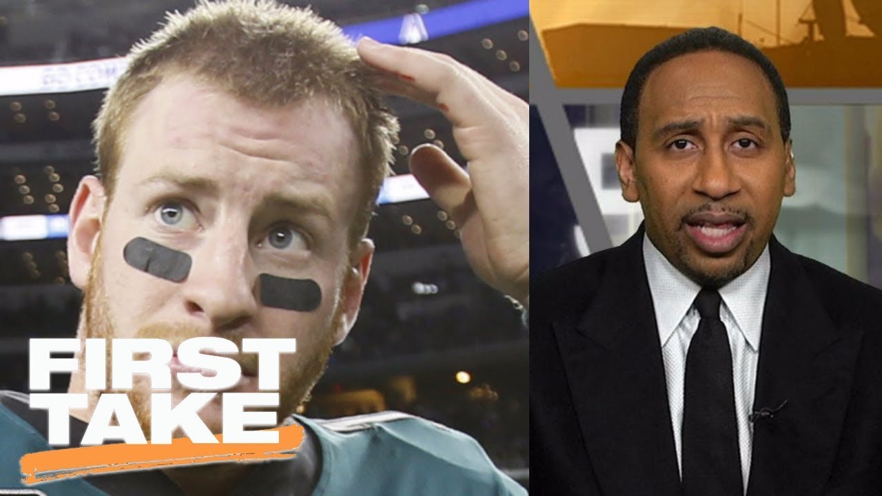 Stephen A. Smith says Tom Brady over Carson Wentz for NFL MVP | First Take | ESPN