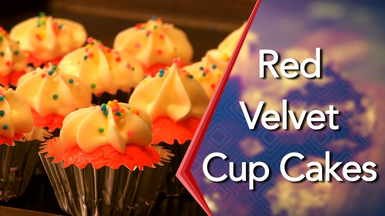 How To Make Eggless Red Velvet Cup Cakes With Cream Cheese Frosting