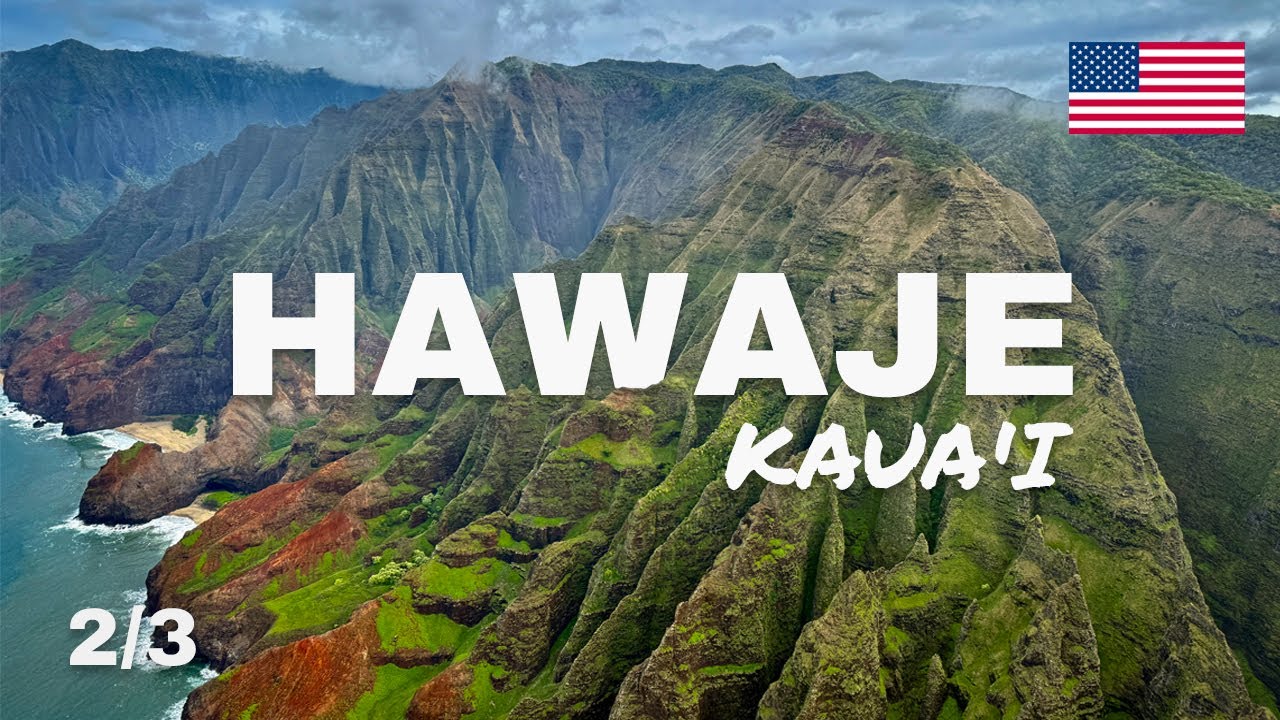 Hawaje - jeden dzień na Kaua'i - lot helikopterem, Na Pali Coast, zielony raj na Ziemi | USA 2025