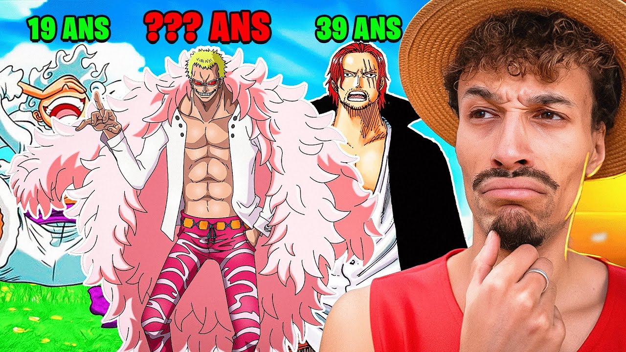JE DECOUVRE L'AGE DE TOUS LES PERSONNAGES DE ONE PIECE (et certains m'ont choqué)