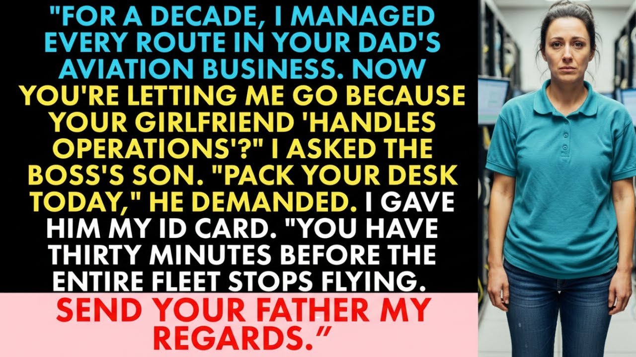 “I Ran His Father’s Aviation Business for 10 Years—He Fired Me for His Girlfriend. I Walked Away.”