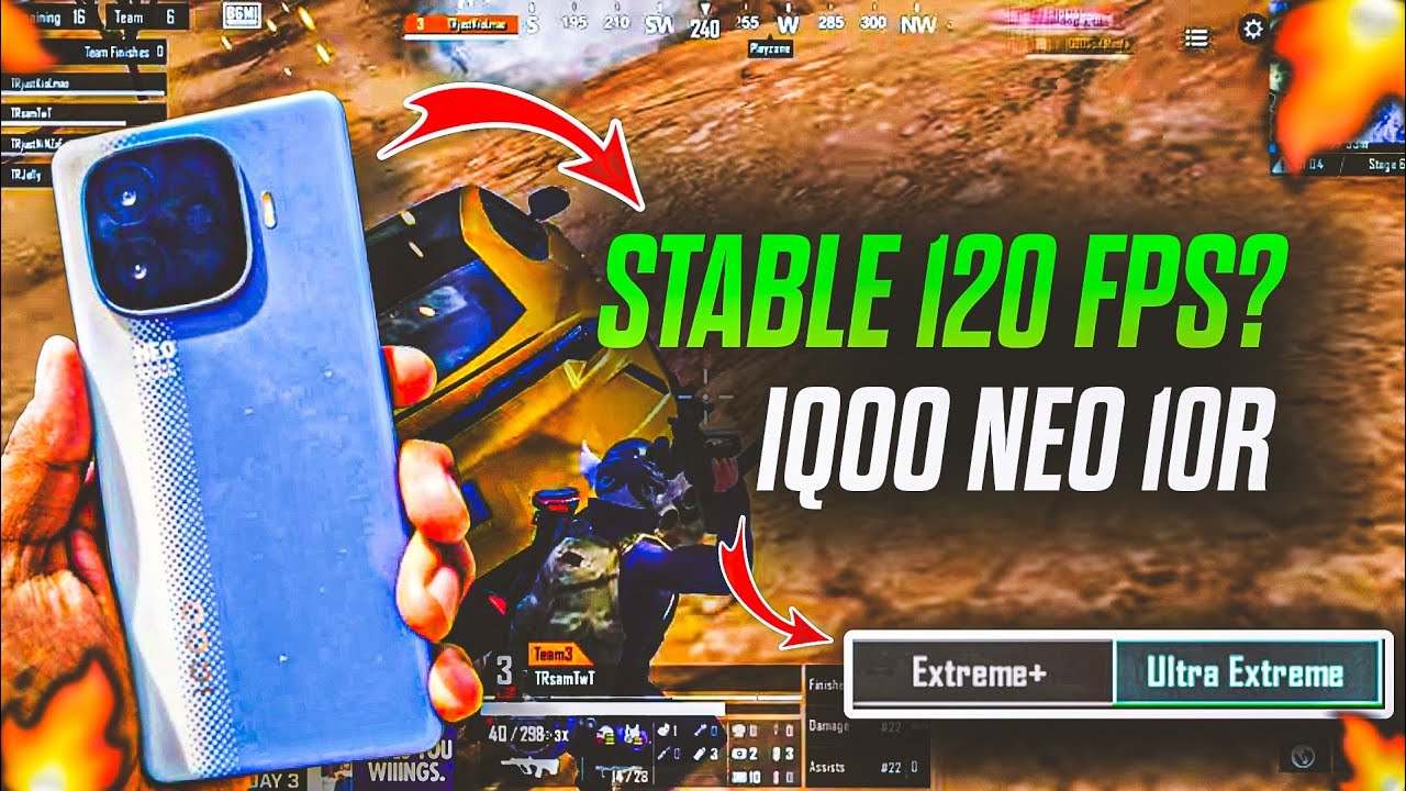 Finally IQOO NEO 10R!!🔥• 120 FPS TEST🔱• BGMI TEST💥• BGMI PERFORMANCE 📈• IQOO NEO 10R UNBOXING