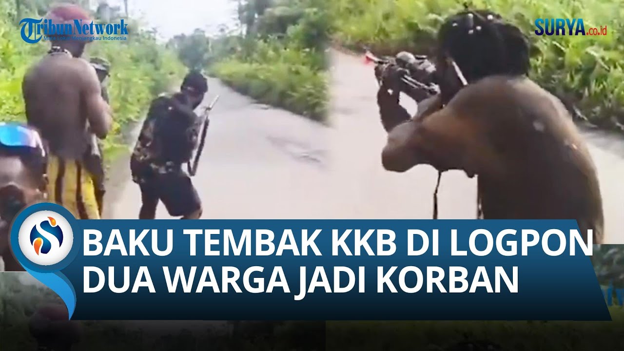 Detik-detik Rekaman Baku Tembak di Yahukimo, Dua Kendaraan Warga Ditembaki KKB Papua di Jalur Logpon