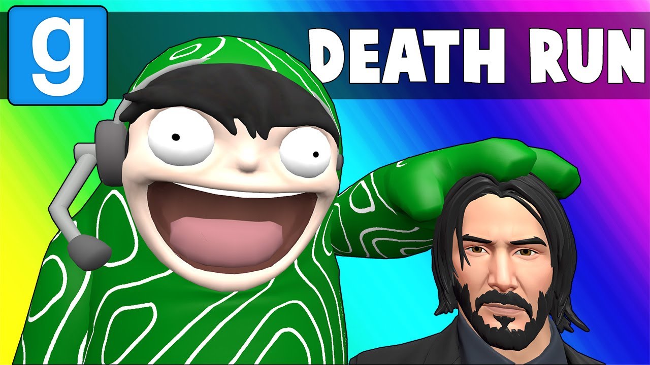 Gmod Death Run - Fall Guys Map Ft. John Wick!
