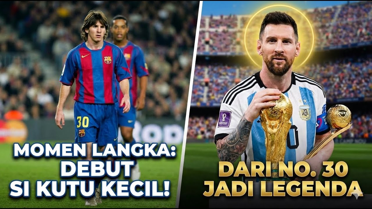 Momen Langka Saat Dunia Pertama Kali Melihat Si Kutu Kecil, Leo Messi! 🐐🔵🔴