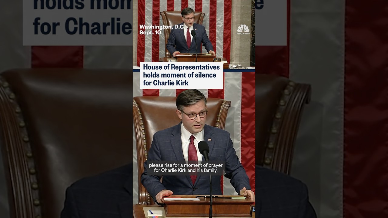 House of Representatives holds moment of silence for Charlie Kirk