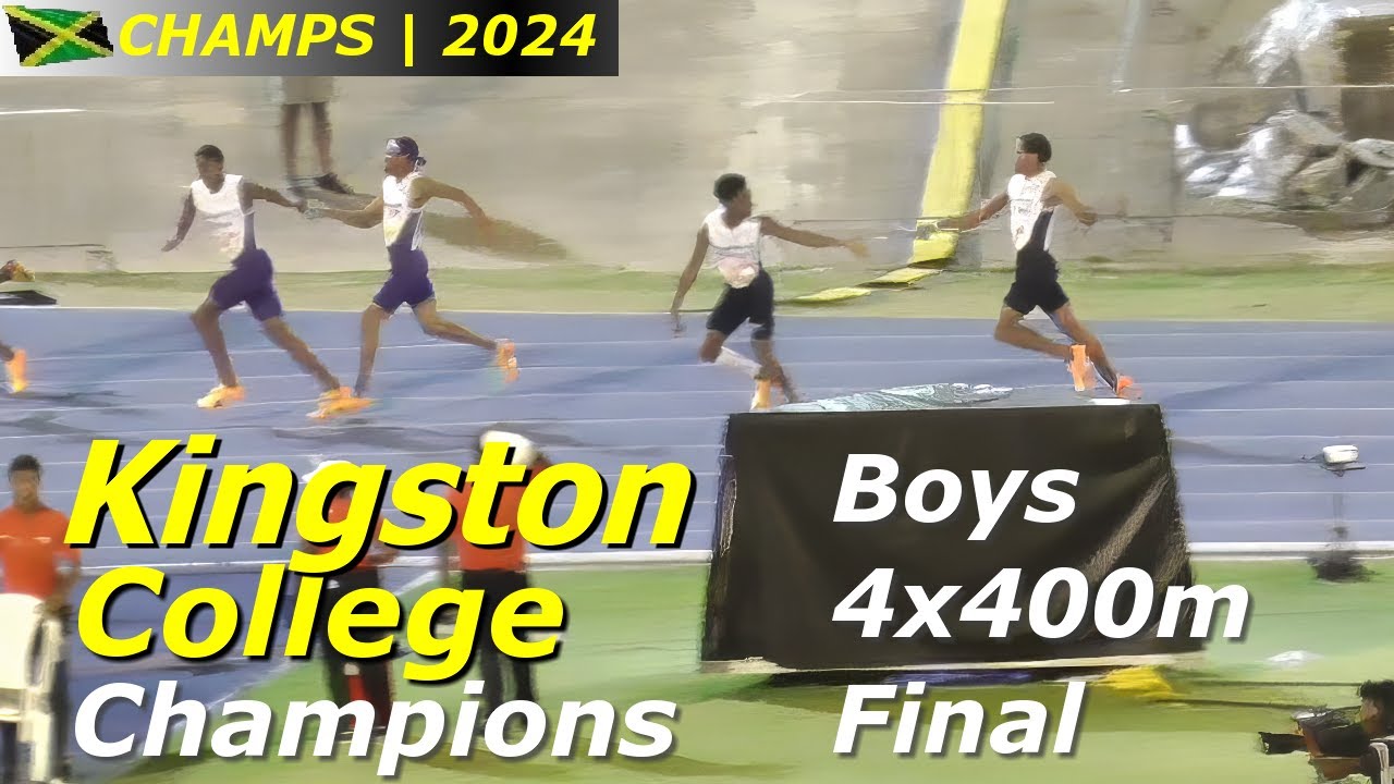 Champions Kingston College Triumphs In The Boys 4x400m Final | Champs 2024