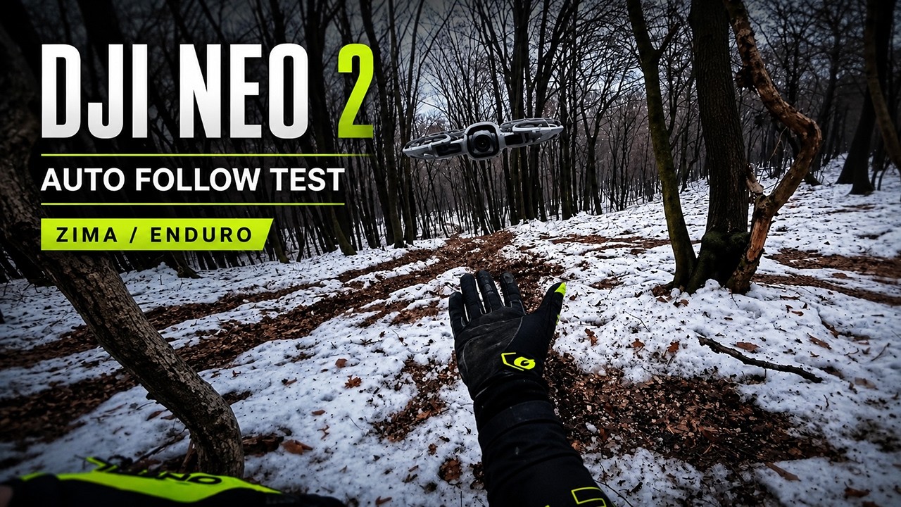 DJI Neo 2 FOLLOW ME test – hard enduro w zimowym, mglistym lesie