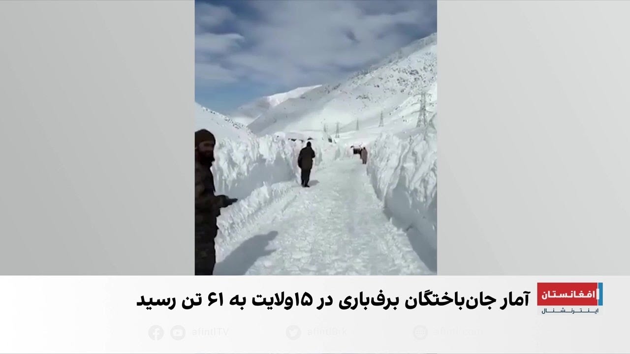 ۶۱ کشته در پی برف‌باری‌های سنگین افغانستان