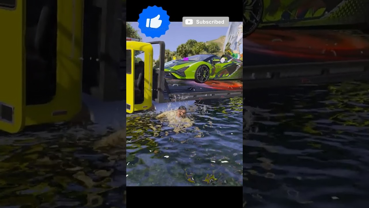 Shinchan🤣 Saw Lamborgini🔥 Truck In Road 😱 