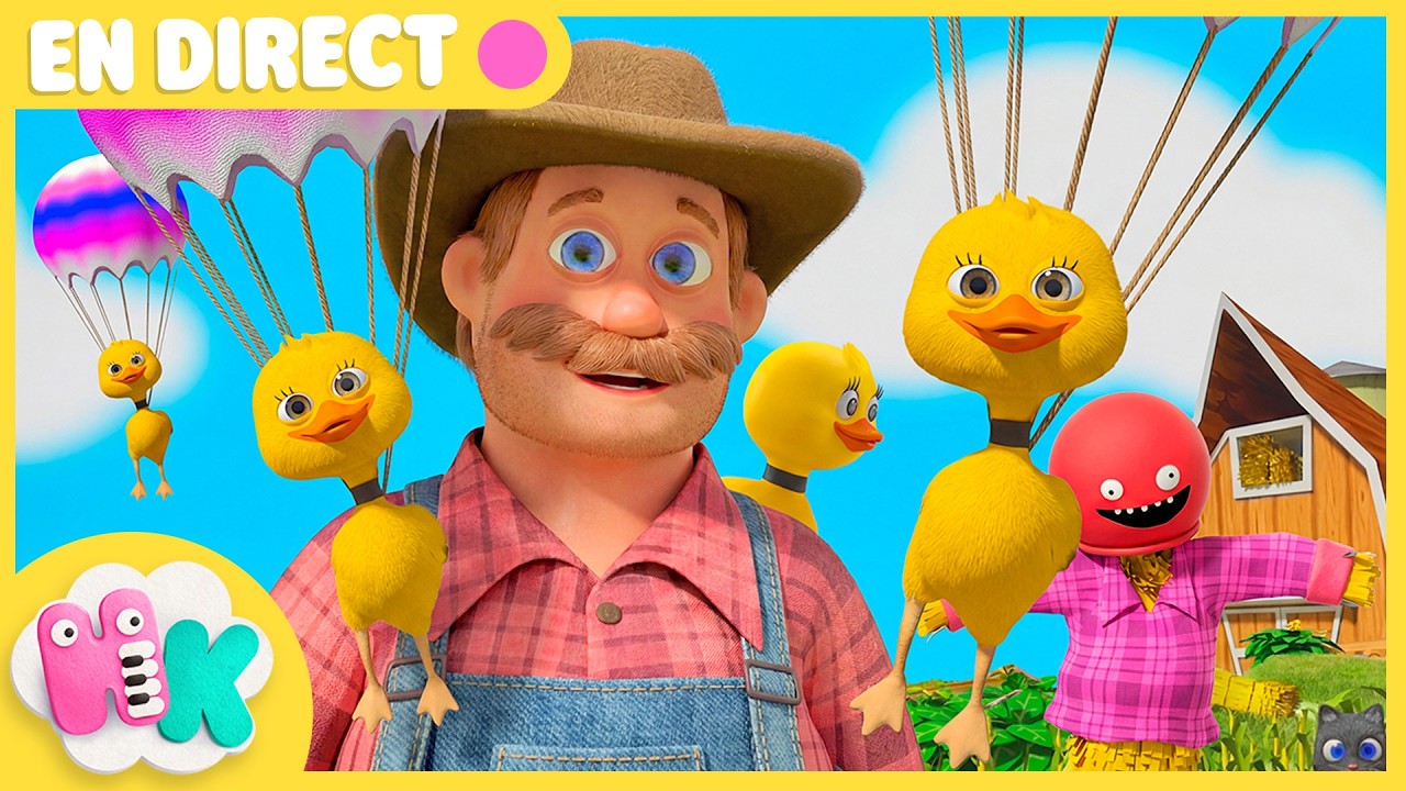 🔴EN DIRECT! 24/7 🎶 Chansons de la Ferme pour Enfants 🚜 Comptines sur les Animaux pour B&eacute;b&eacute; | HeyKids