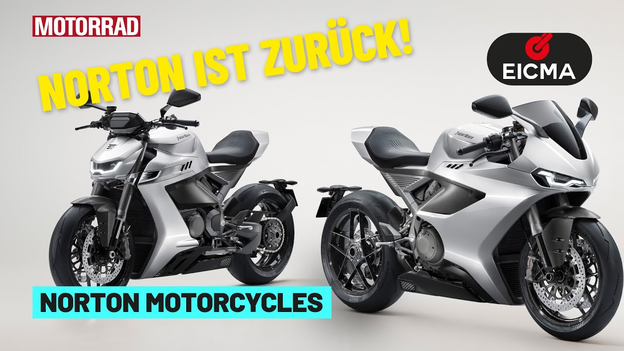 Norton ist zur&uuml;ck! Die neue Modelle V4 & 585er Twins auf der Eicma