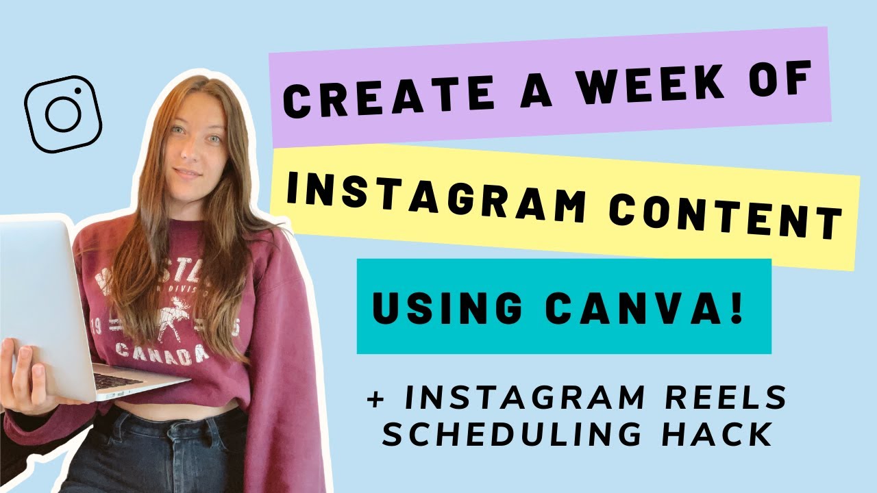 Create a Week of Instagram Content using Canva | Instagram Reels Scheduling Hack |