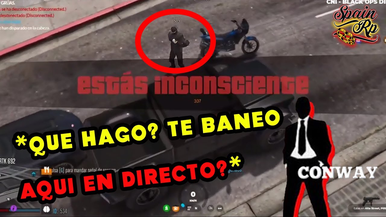 EX ENTREVISTADOR de SpainRp MATA a CONWAY sin rol en DIRECTO y se ENFADA MUCHISIMO