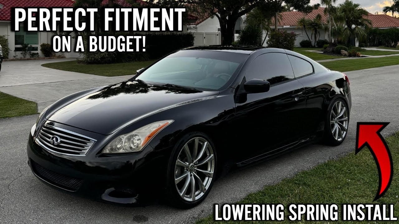 How To Install Lowering Springs On A Infiniti G37