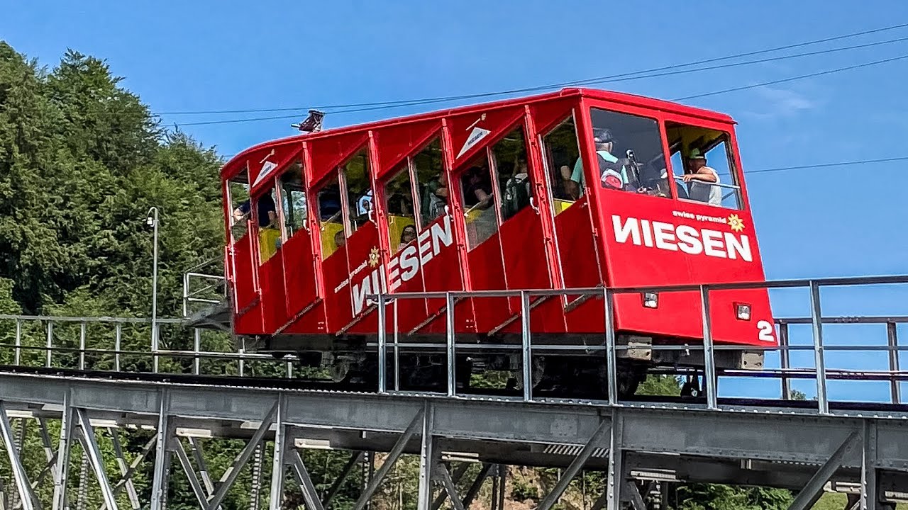 Funicular railway Niesenbahn Mülenen (Switzerland)