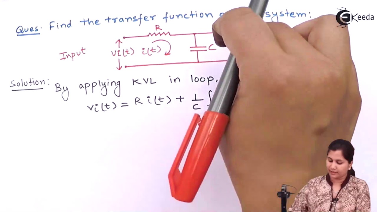 Transfer Function of Electrical Network Problem 1  - Transfer Function - Control Systems