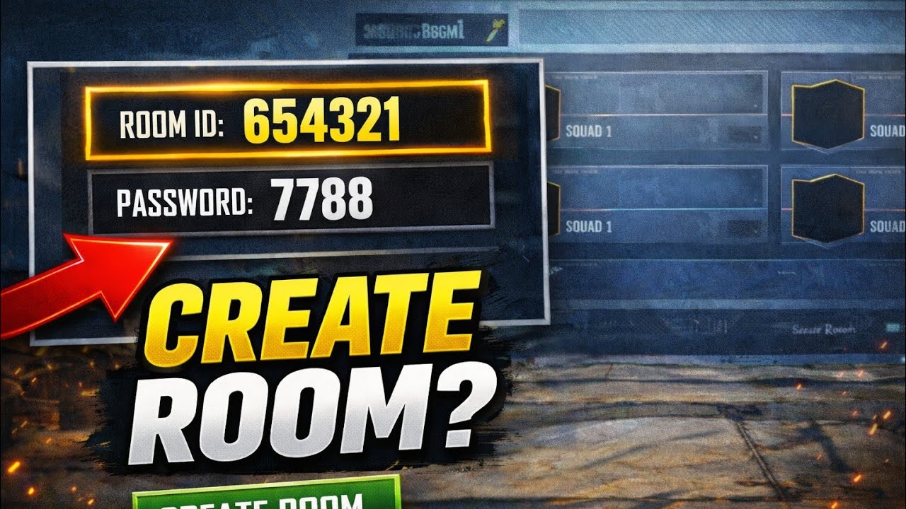 BGMI Room Create Kaise Kare | Custom Room ID & Password Explained