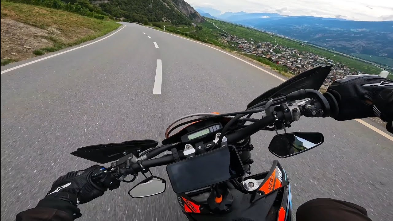 KTM EXC 450 Supermoto 4k POV | Chill Ride Switzerland