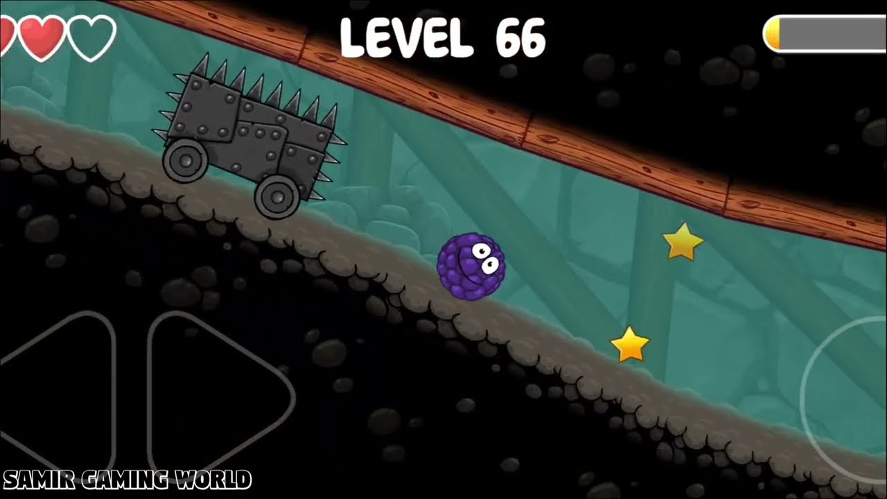 Red Ball 4 Caves Vs Forest with Blueberry Ball