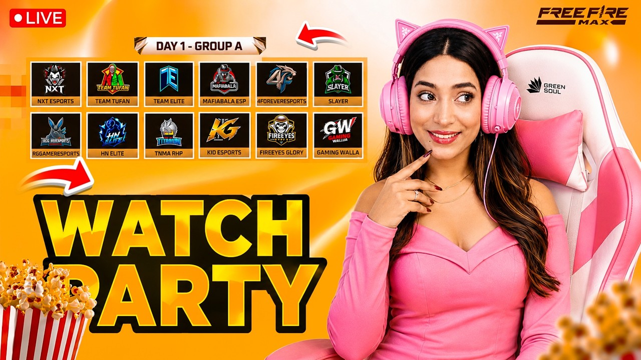 FREE FIRE LIVE | TEZ FFMIC 2026 🏆 Fall Play - Day 1 Group A - Watch Party 🔥 #freefirelive #ewc