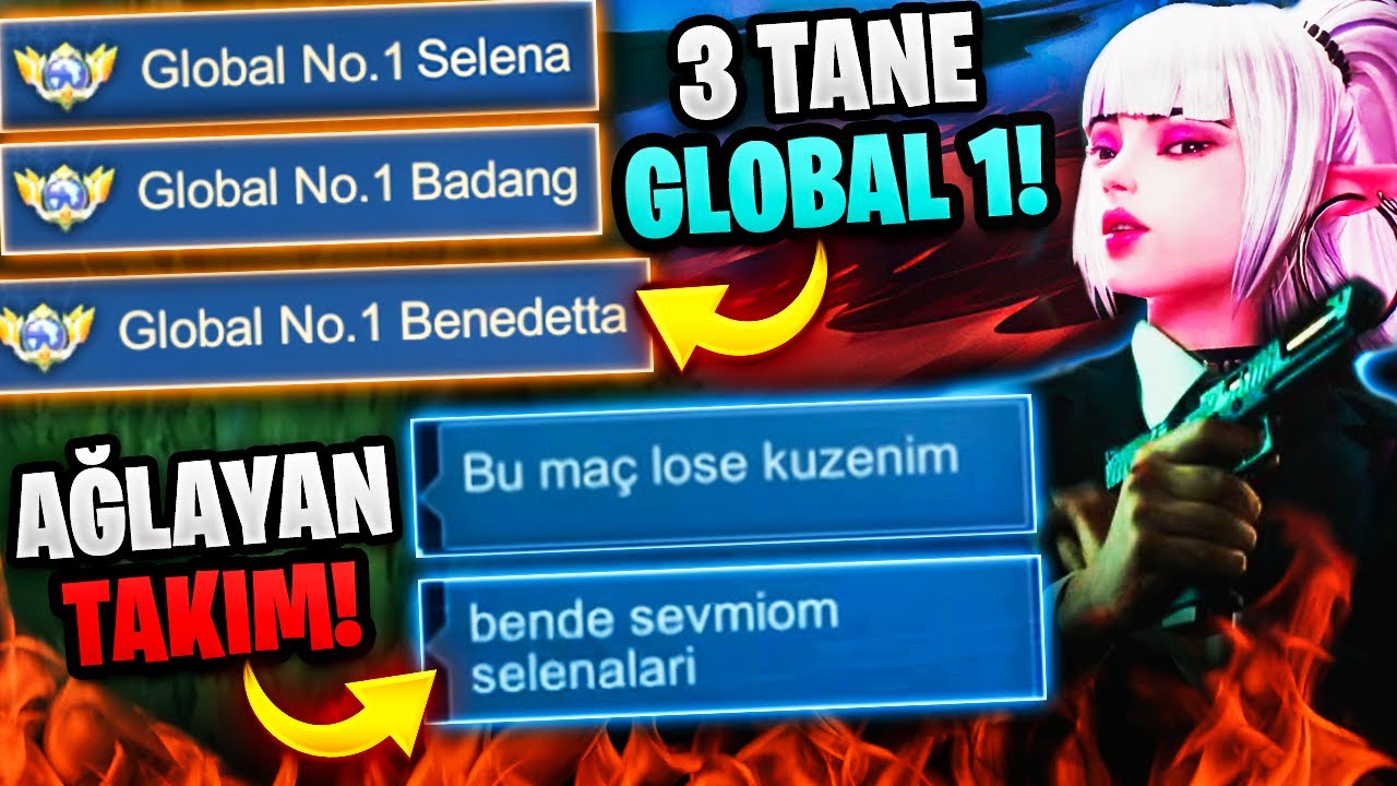 3 GLOBAL 1 AYNI MAÇTA! SELENA ALDI LOSE DEDİLER! EFSANE HARD MAÇ!