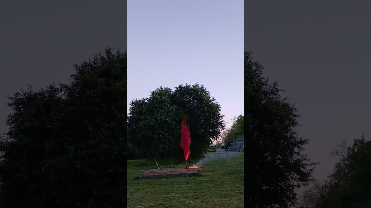 artillery shell daytime smoke, failure#pyrotechnics #pyro #firecracker #fireworks #homemade