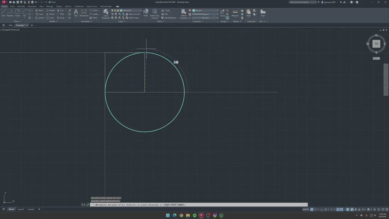 Involute of a square