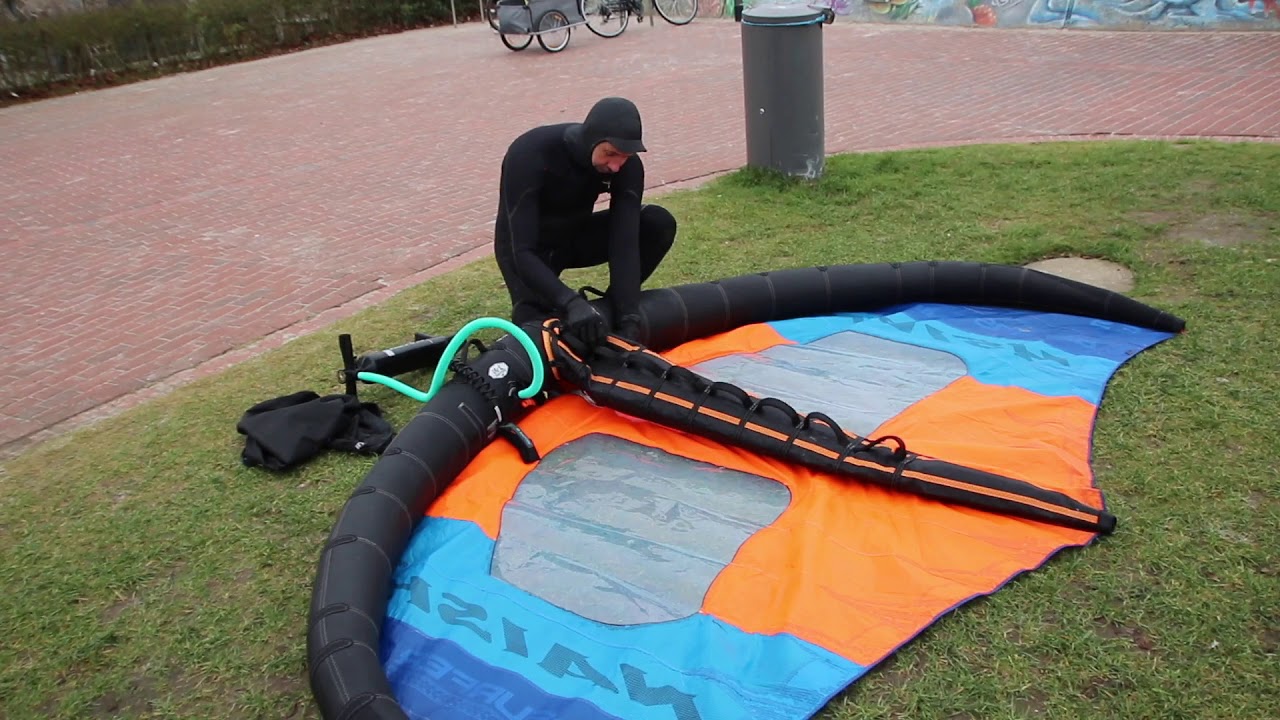 Wingfoil Learning: Den Wing aufpumpen