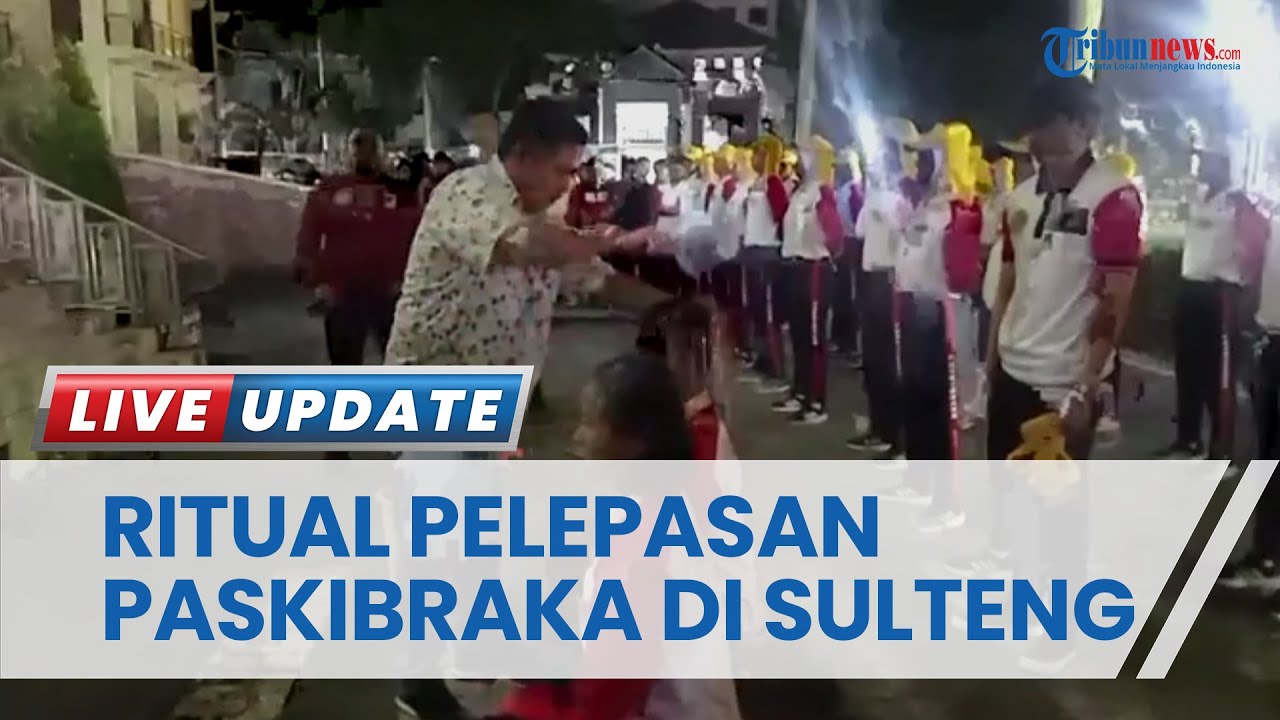 Detik-detik Ritual Pelepasan Paskibraka Nasional di Sulteng, Diguyur Air Asal Kantor Gubernur