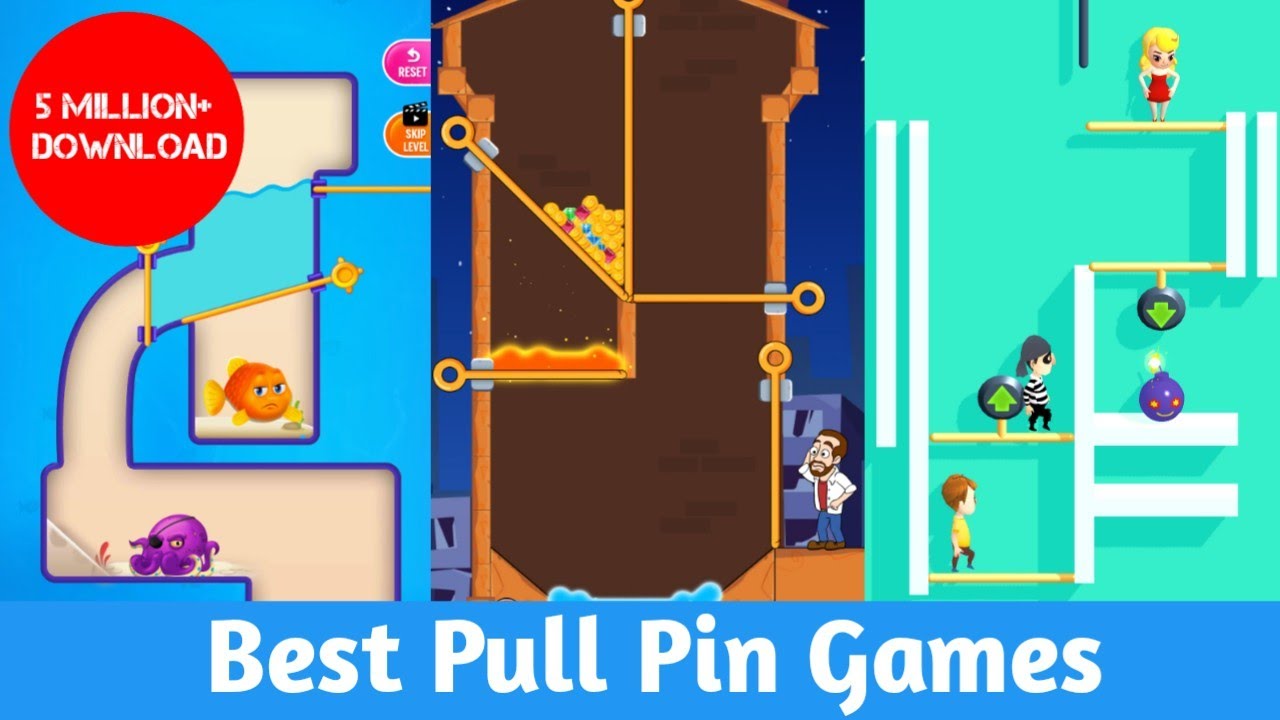 5 Most Downloaded Pin Pull Games (5 Million+!!!) | Android Games