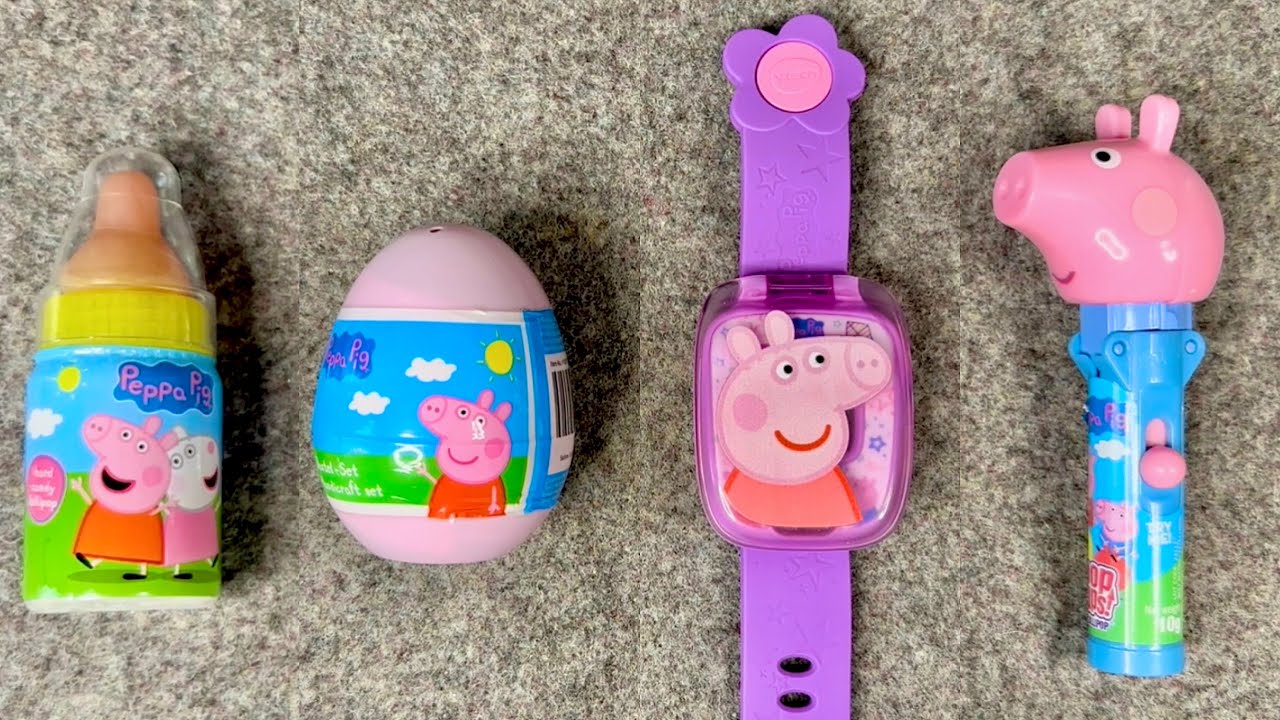 💗 PEPPA PIG satisfying Candy ASMR | Funny Sweets and Toys Opening