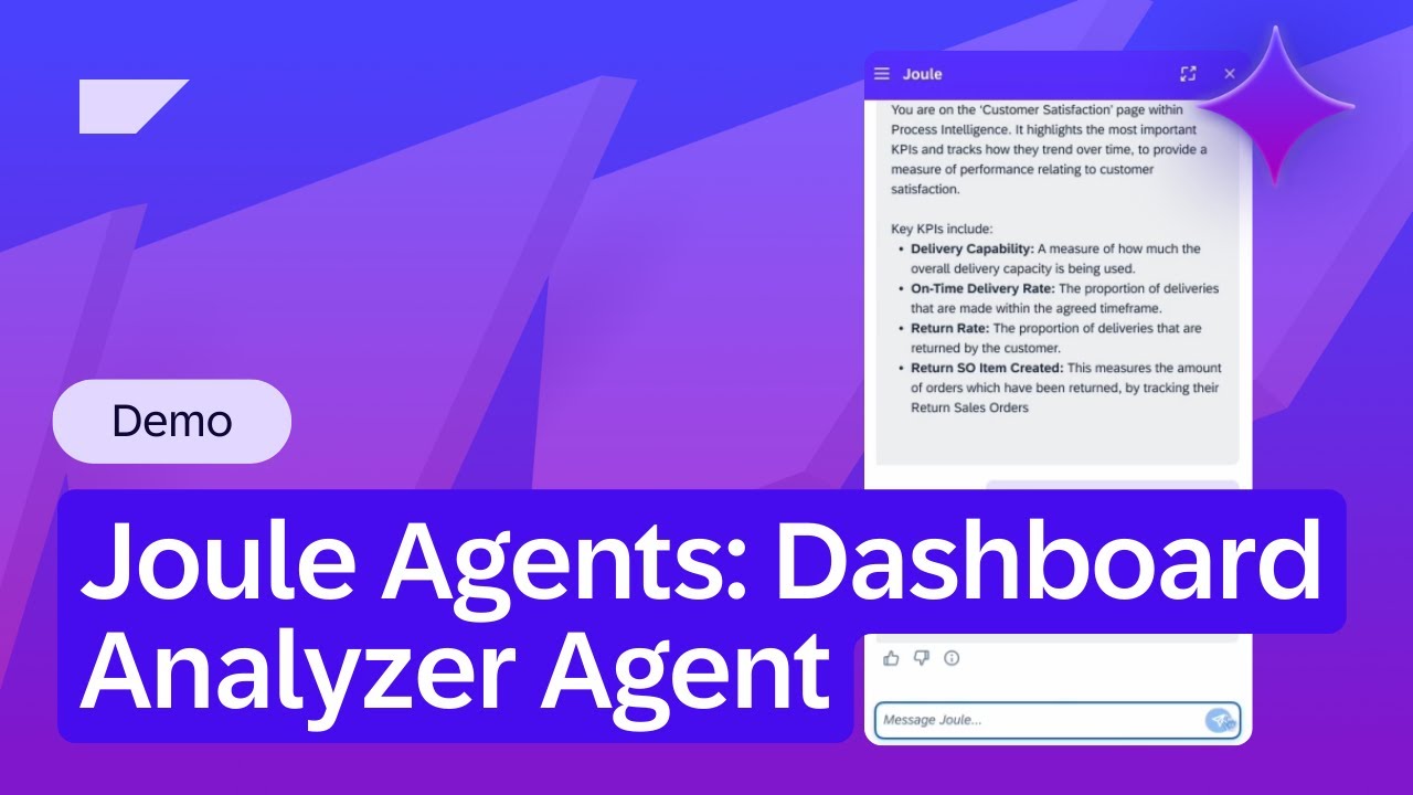 Joule Agents: Dashboard Analyzer Agent | Demo