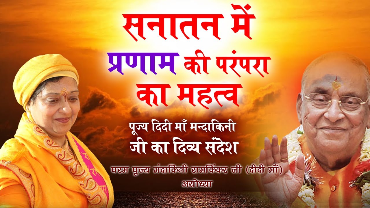 सनातन में प्रणाम की परंपरा का महत्व | संस्कार और चेतना | Didi Maa#SanatanDharma #PranamParampara
