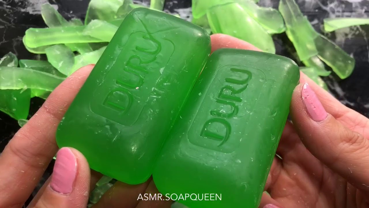 SIX GLYCERIN/ CLEAR/ TRANSPARENT- SOAP CUTTING ASMR
