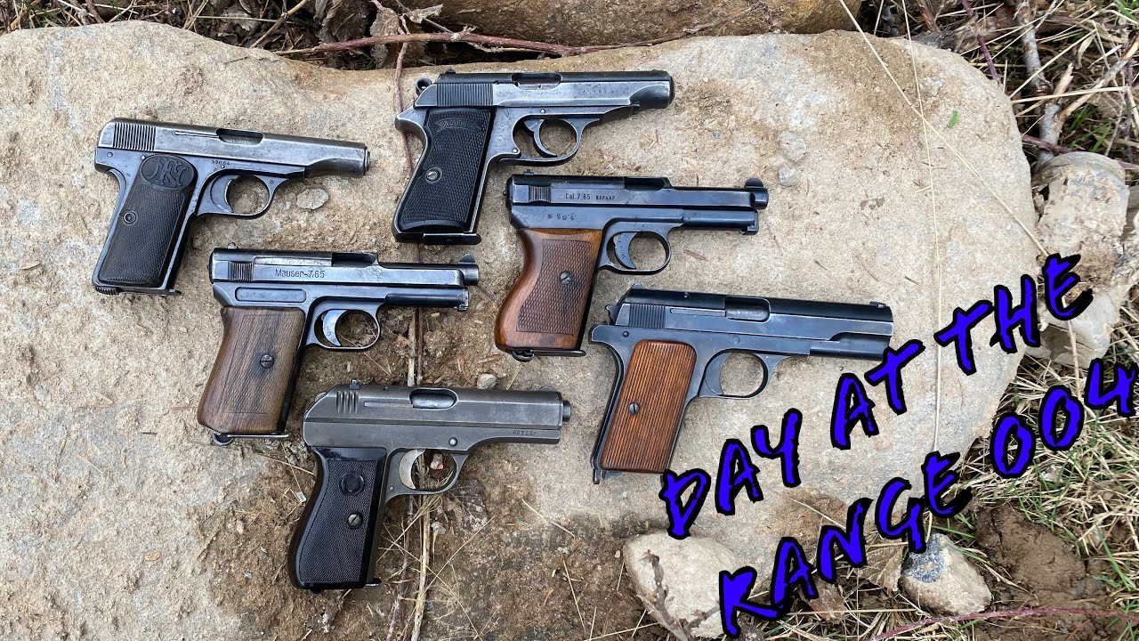 Day At The Range 004: 32 ACP Party (FN 1910, Mauser 1914, Walther PP, CZ27, Mauser 1934, Femaru M37)