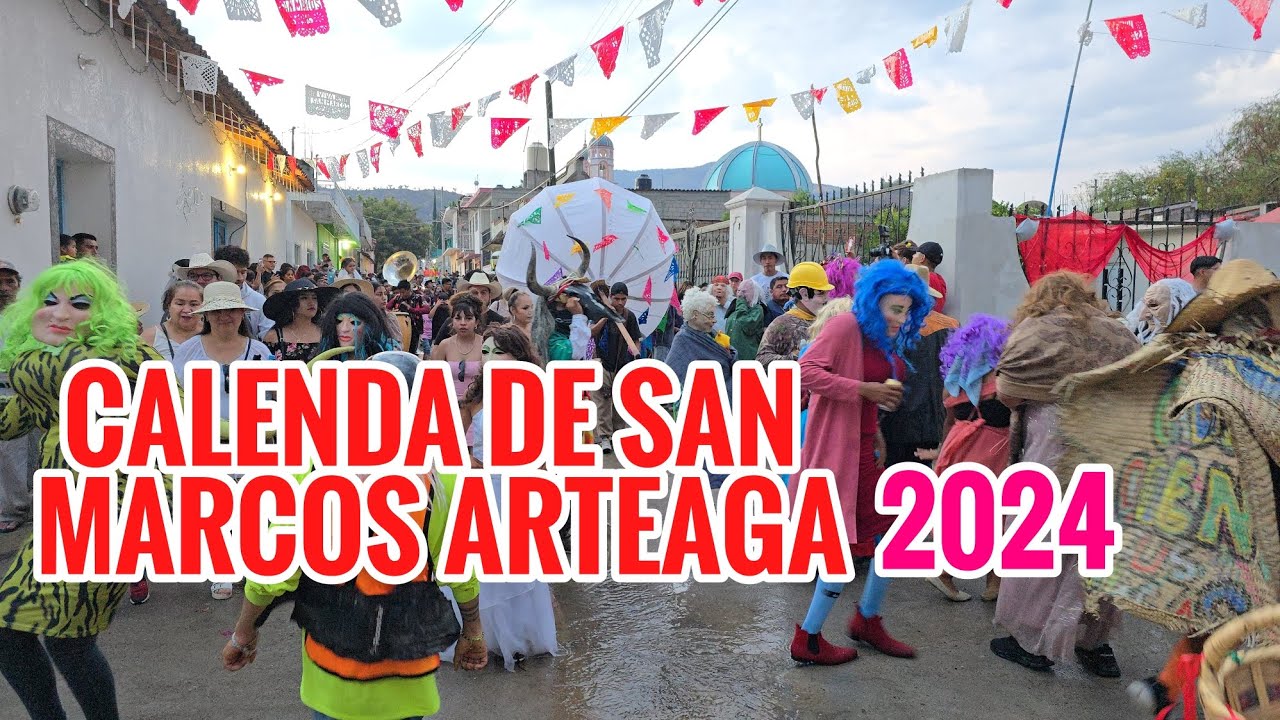 Calenda de San Marcos Arteaga 2024, ambientazo de la mixteca oaxaqueña