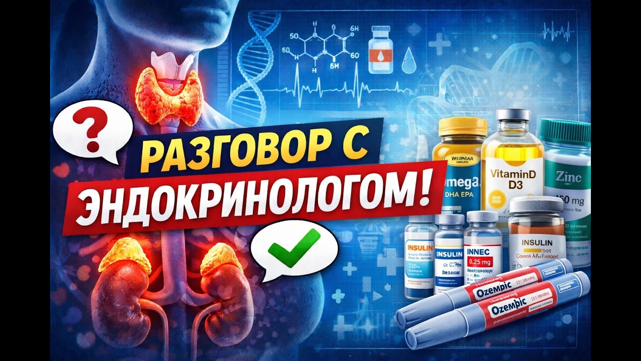 Разговор с эндокринологом: гормоны, диабет, инсулин, Оземпик и БАДы