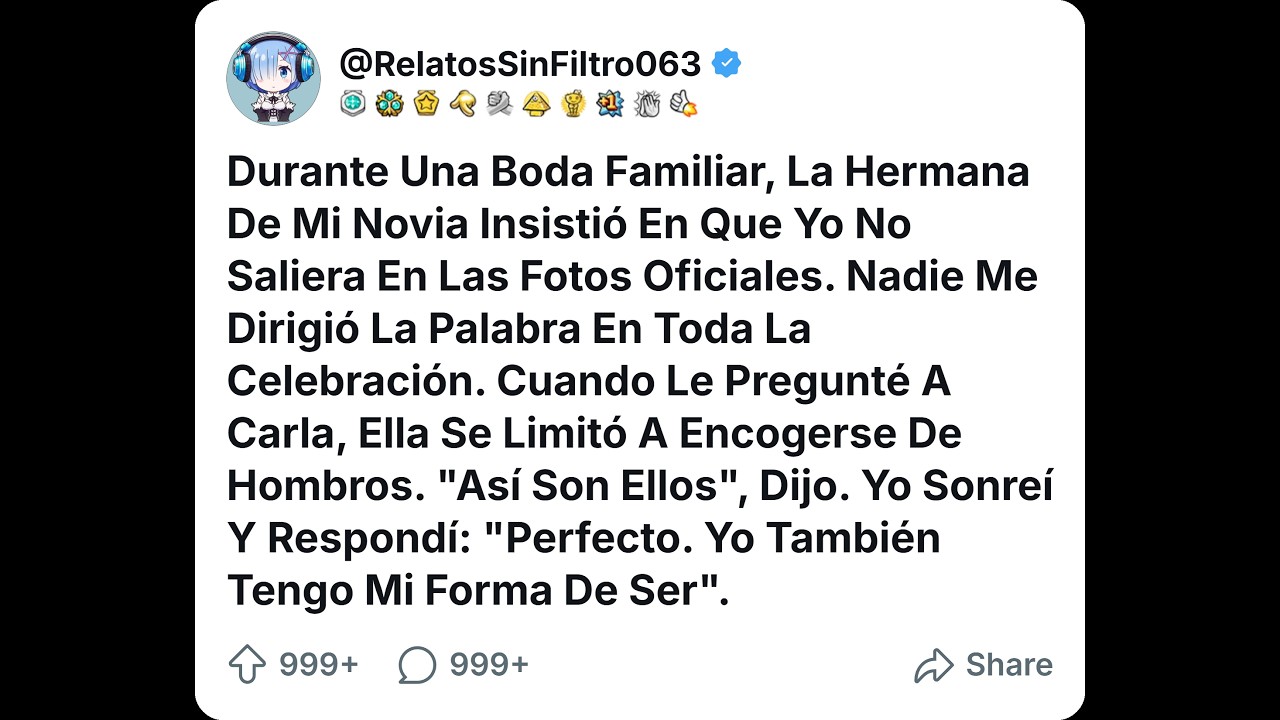 Durante Una Boda Familiar, La Hermana De Mi Novia Insistió En Que Yo No Saliera En Las Fotos Oficia
