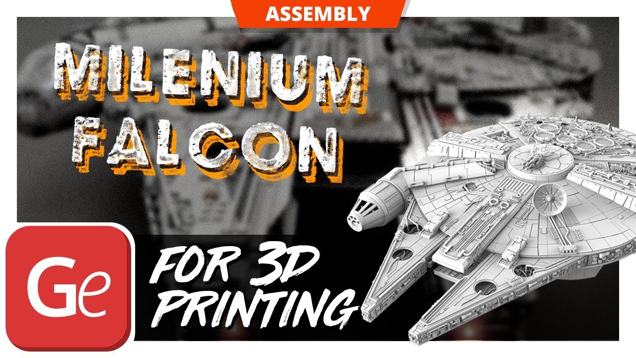 Millennium Falcon 3D Printing Model Assembly Kit