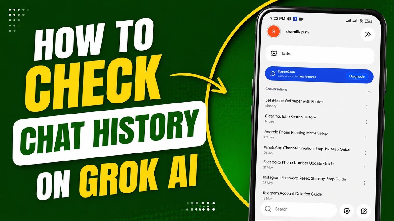 How to Check Chat History on Grok AI | English