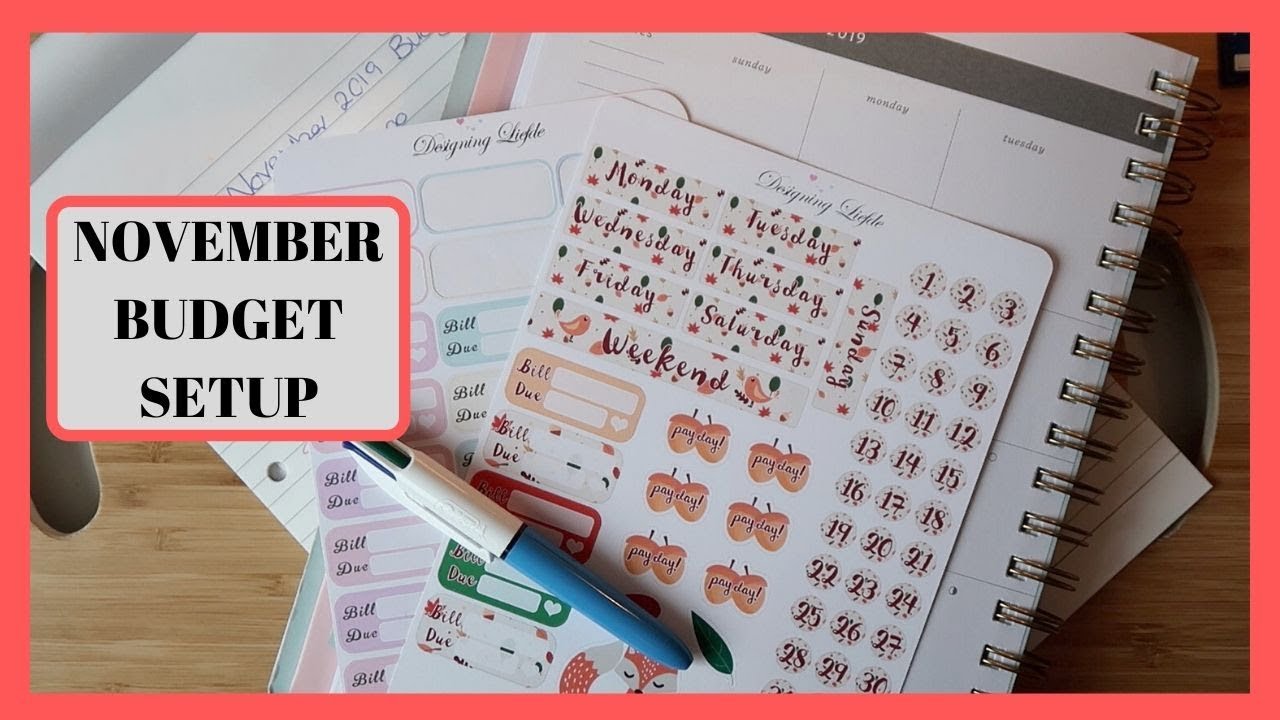 NOVEMBER 2019 BUDGET SETUP & REVEAL | NO SPEND BUDGET