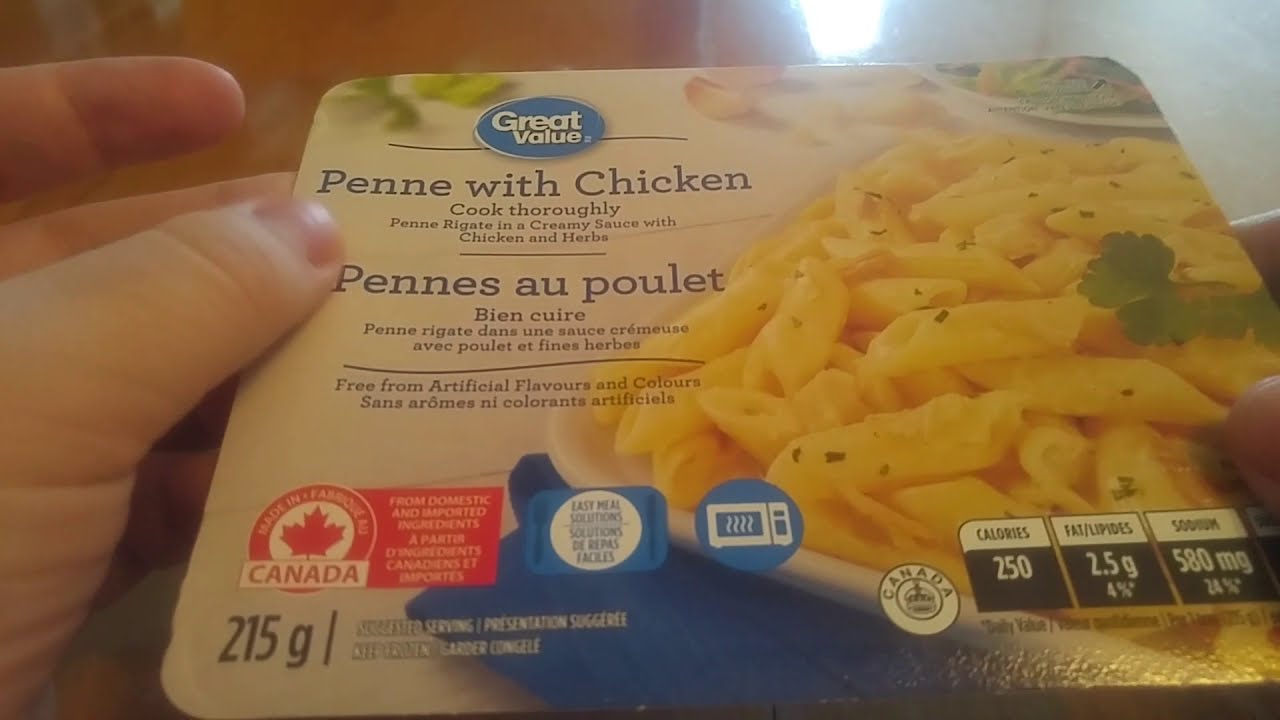 Lee's Frozen Food Review: Great Value (Walmart) Penne with Chicken