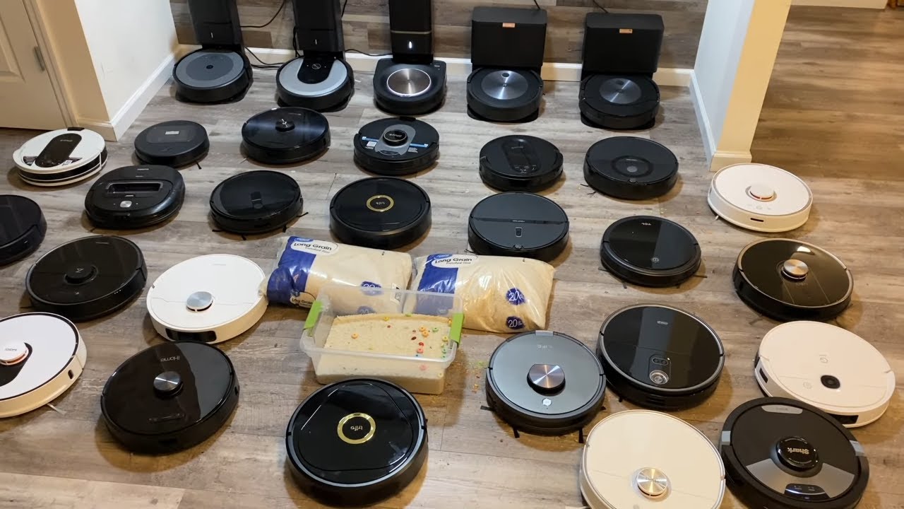 31 робот-пылесос против 50 фунтов риса: Roomba, Roborock, Eufy, Bissell, Ecovacs, Deebot. СЧАСТЛИ...