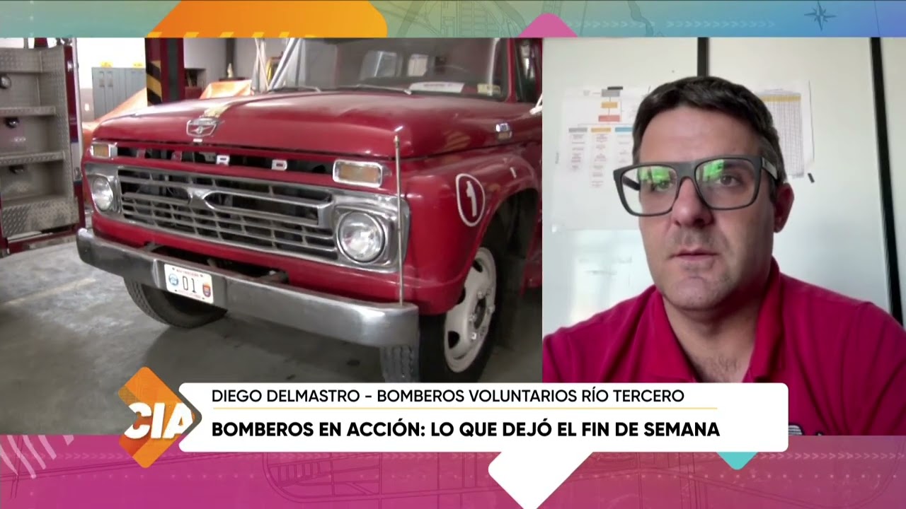 Bomberos en acción lo que dejó el fin de semana, Diego Delmastro